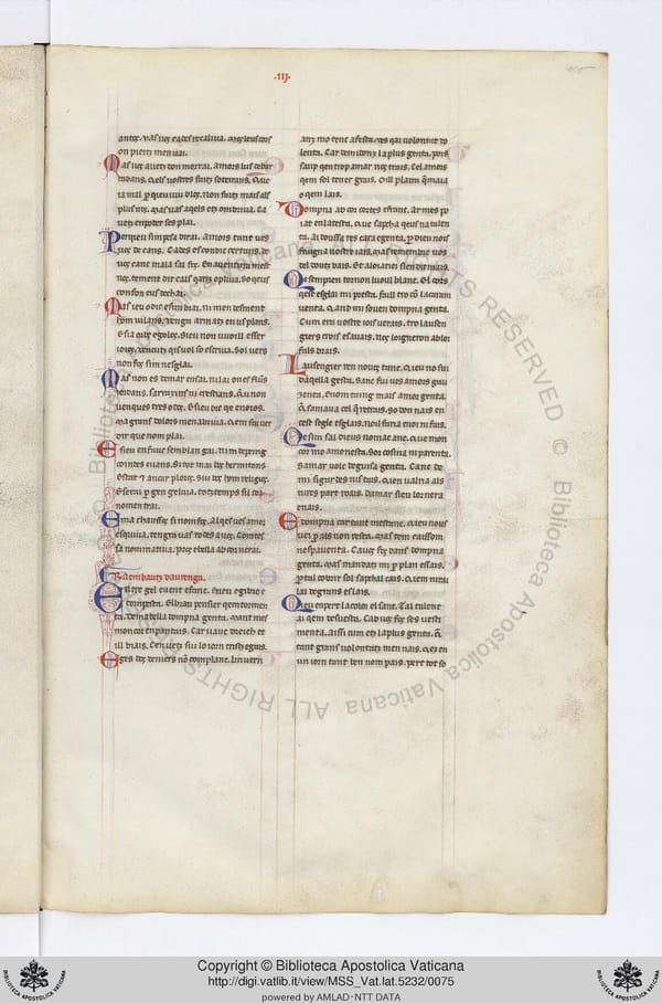 Chanson XIX, manuscrit A, feuillet 36r