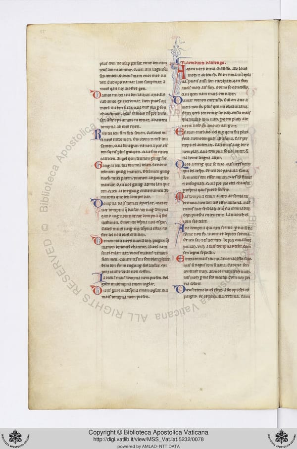 Chanson XXXV, manuscrit A, feuillet 37v